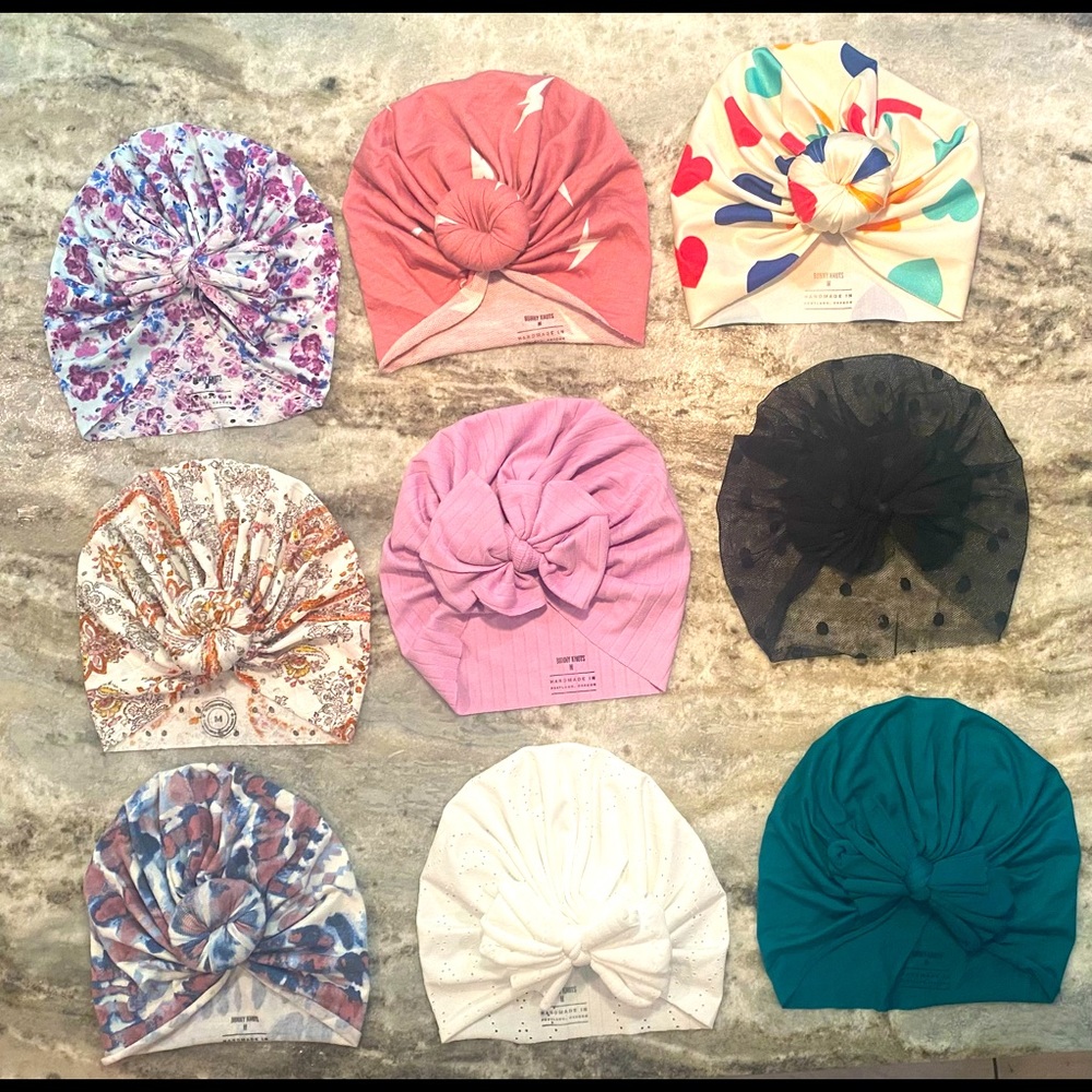 Bunny Knot Turbans. Brand new. Size medium (1-4 years)